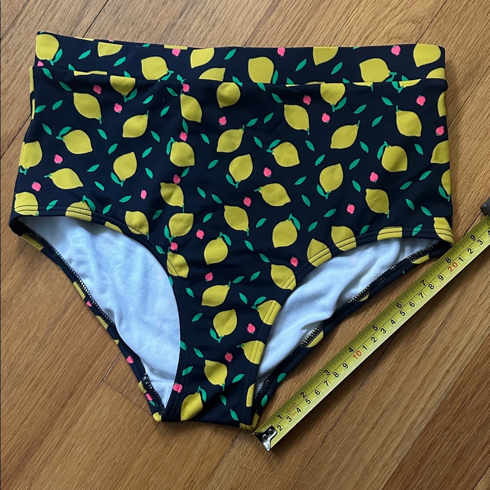 Boden Lemon Print Bikini Bottoms - Picture 6 of 7
